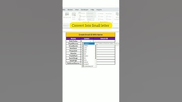 Create Email ID With Name ☑️🔥#excelshorts #excel #exceldataanalytics #exceltech #exceltips