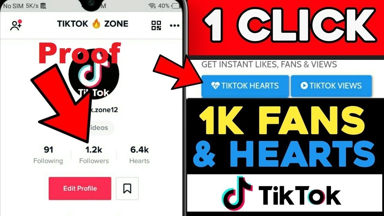 Tik tok hearts