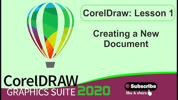 HOW TO CREATE A NEW DOCUMENT : COREL DRAW LESSON 1
