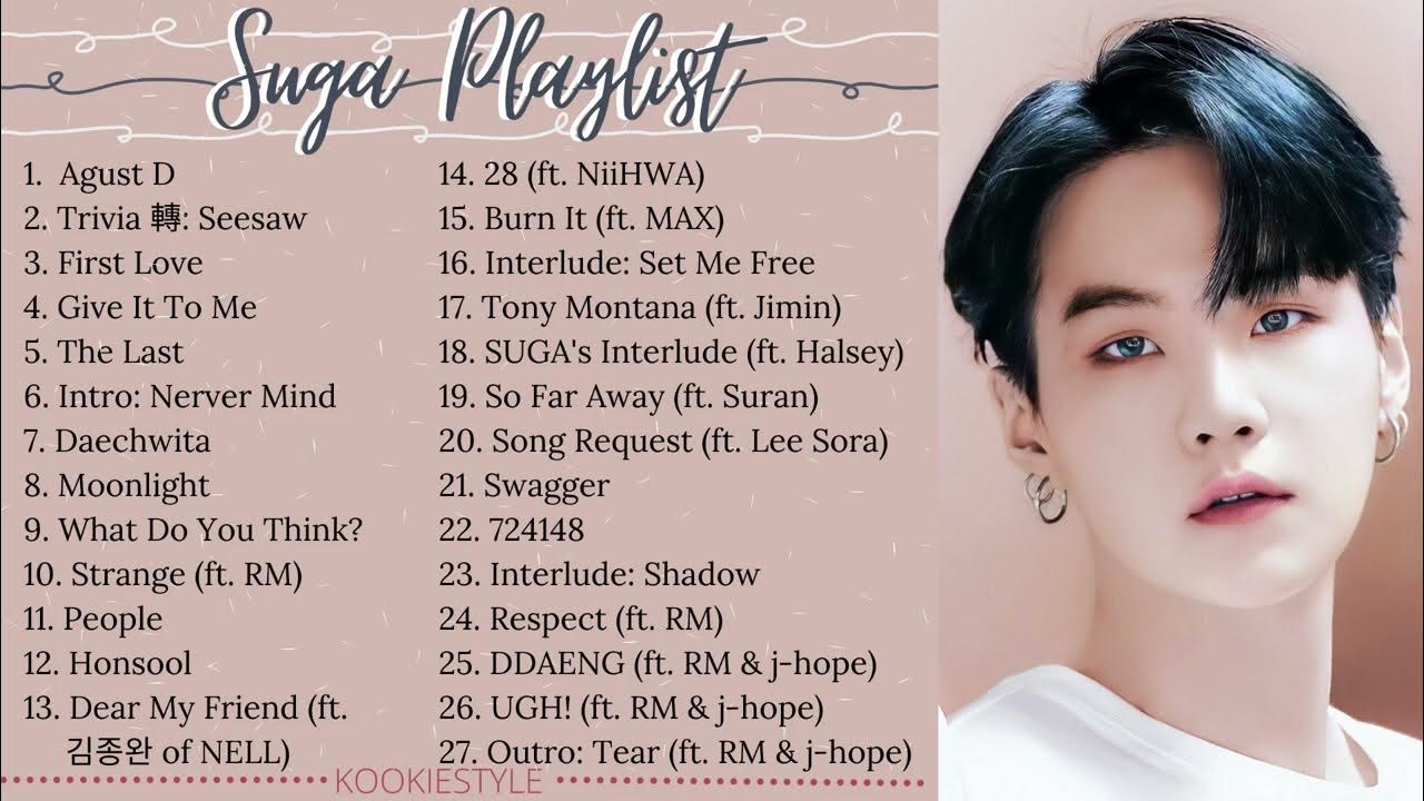 Agust D (BTS SUGA) - 1st Solo Album 'D-DAY' (Tracklist) : r/kpop