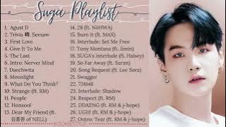 BTS Suga Playlist 2022 | Solo & Cover songs