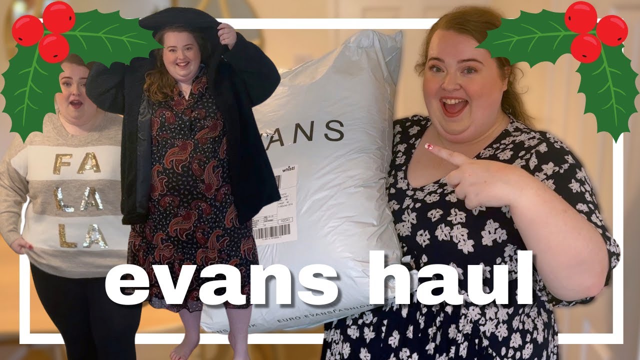 VLOGMAS DAY 8 | evans plus size fashion try on haul | amazing quality coats & more! | UK 2022