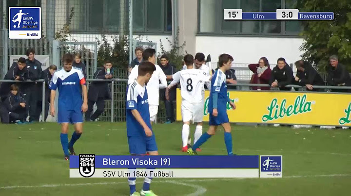 A-Junioren - SSV Ulm 1846 Fussball vs. FV Ravensburg 3:0 - Bleron Visoka