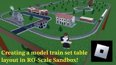 Roblox: Creating a model train set table layout in RO-Scale Sandbox!