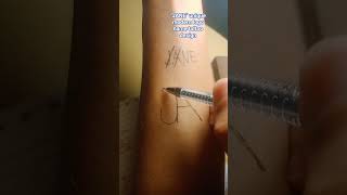 Unique Modern Logo Name Tattoo Design