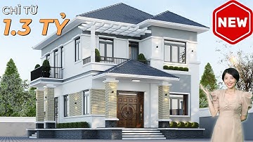 Mẫu nhà 2 tầng mái Nhật đẹp hút hồn chỉ từ 1.3 tỷ | MH01231