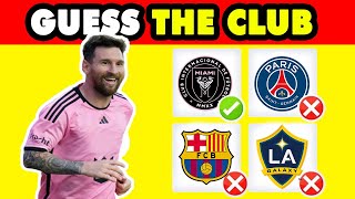 Guess The Football Club By The Player in 8 Seconds, Barcelona, Man City, Real Madrid, Man United