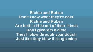 Video thumbnail of "Fountains Of Wayne - Richie and Ruben Lyrics HD"