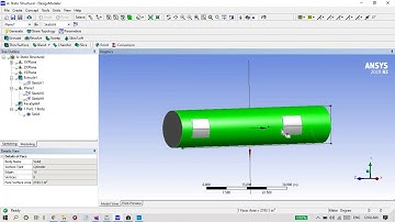 How to apply force on particular area in ansys workbench. #splitface