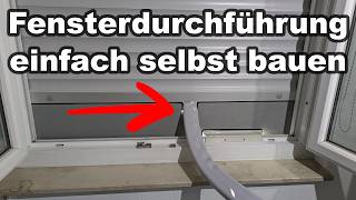 Midea PortaSplit Fensterdurchführung selber bauen - einfache DIY Lösung
