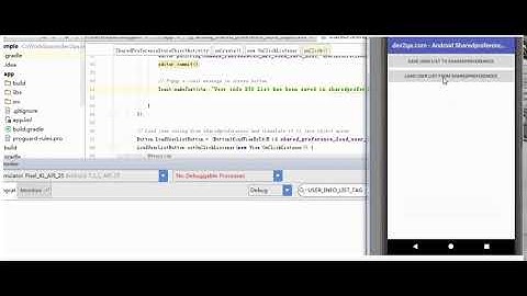 android shared preferences save load java objects example