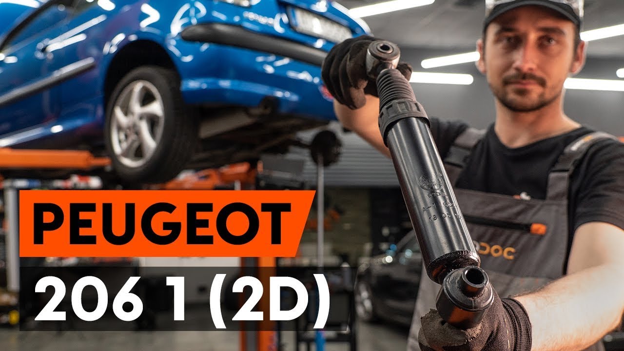 Jeu de 2 amortisseurs suspension arrière pour Peugeot 206