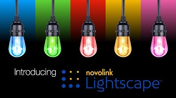 Novolink Lightscape™ Smart RGBw Cafe String Lights