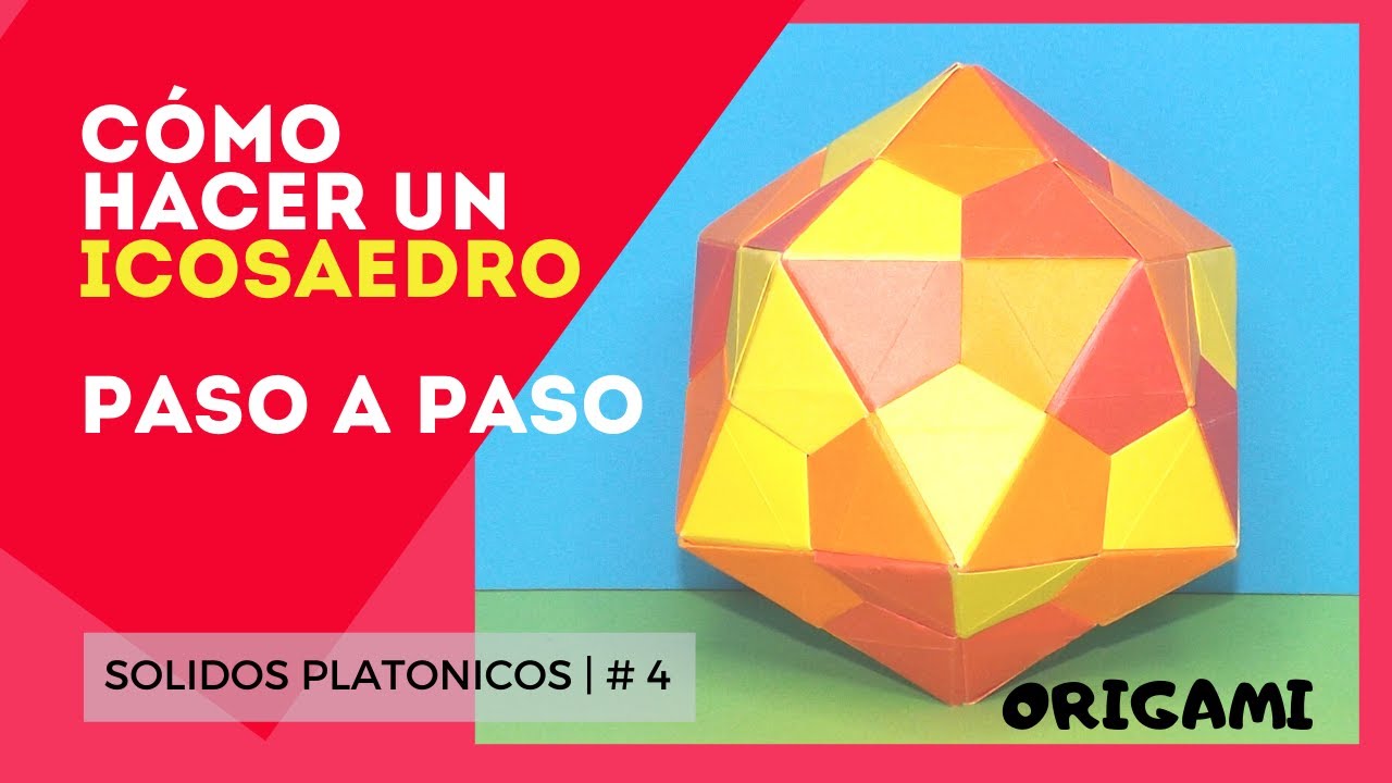 Como hacer un icosaedro en origami, paso a paso