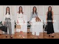 Transitional workwear  10 capsule wardrobe workwear outfits