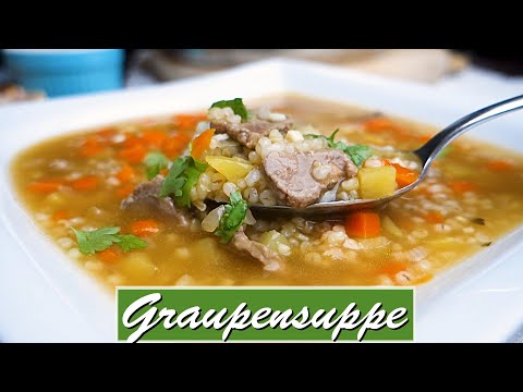 Video: Graupensuppe Mit Kartoffeln Und Pfeffer