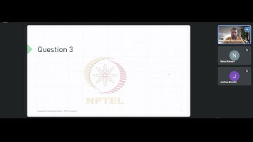 Sustainable Transportation Systems - Week 4 NPTEL live interactive session