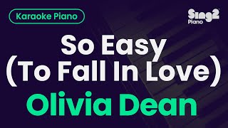 Olivia Dean - So Easy (To Fall In Love) (Piano Karaoke) Resimi