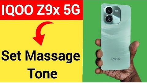 IQOO Z9x 5G me message tone kaise Lagaye, how to set massage tone