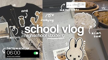 🍙🖇️ 6am *realistic* SCHOOL DAY in my life | A+ student tips, pinterest girl, school vlog, aesthetic