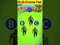 99% लोग इस Hulk Focus Test में फेल हो जाते हैं 😱 | क्या आप असली Hulk ढूंढ सकते हैं? #shorts