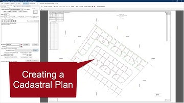 Creating a Cadastral Plan