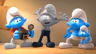 ¡Una cámara aterradora que te convierte en piedra!  • Los Pitufos 3D • Dibujos animados para niños