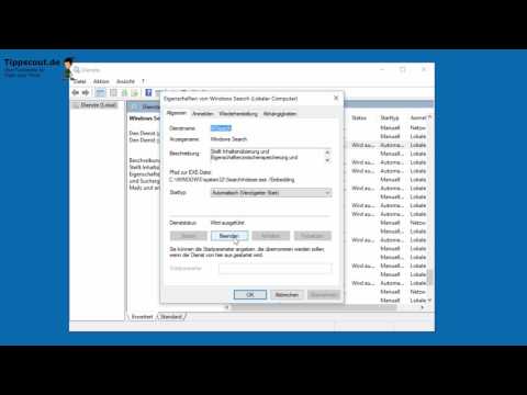 Video: So Deaktivieren Sie Den Indexierungsdienst