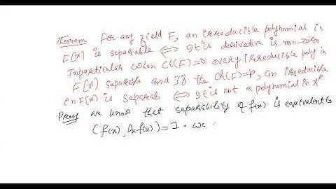 Separable polynomials  2