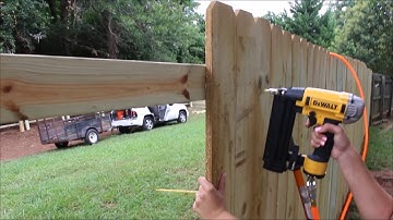 How to Build a Privacy Fence! (on a budget)