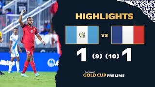 Highlights: Guatemala vs Guadeloupe