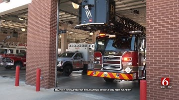 Broken Arrow Fire Dept. Educating People On Fire Safety