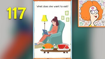 Braindom 2 Level 117 - What does she want to eat?