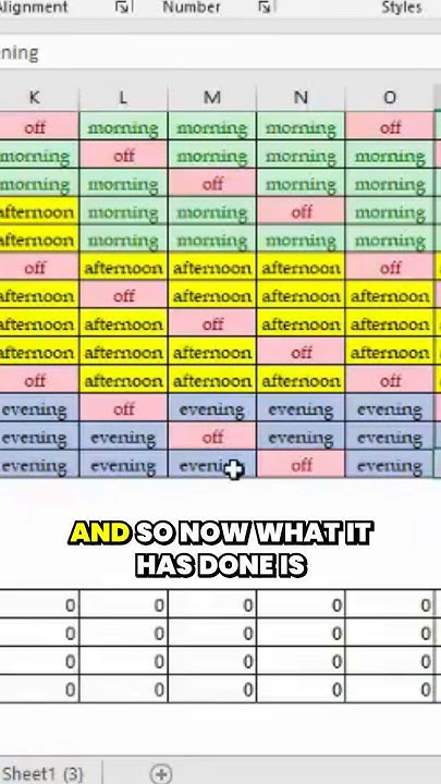 Implement a dynamic scheduling system in Excel - YouTube