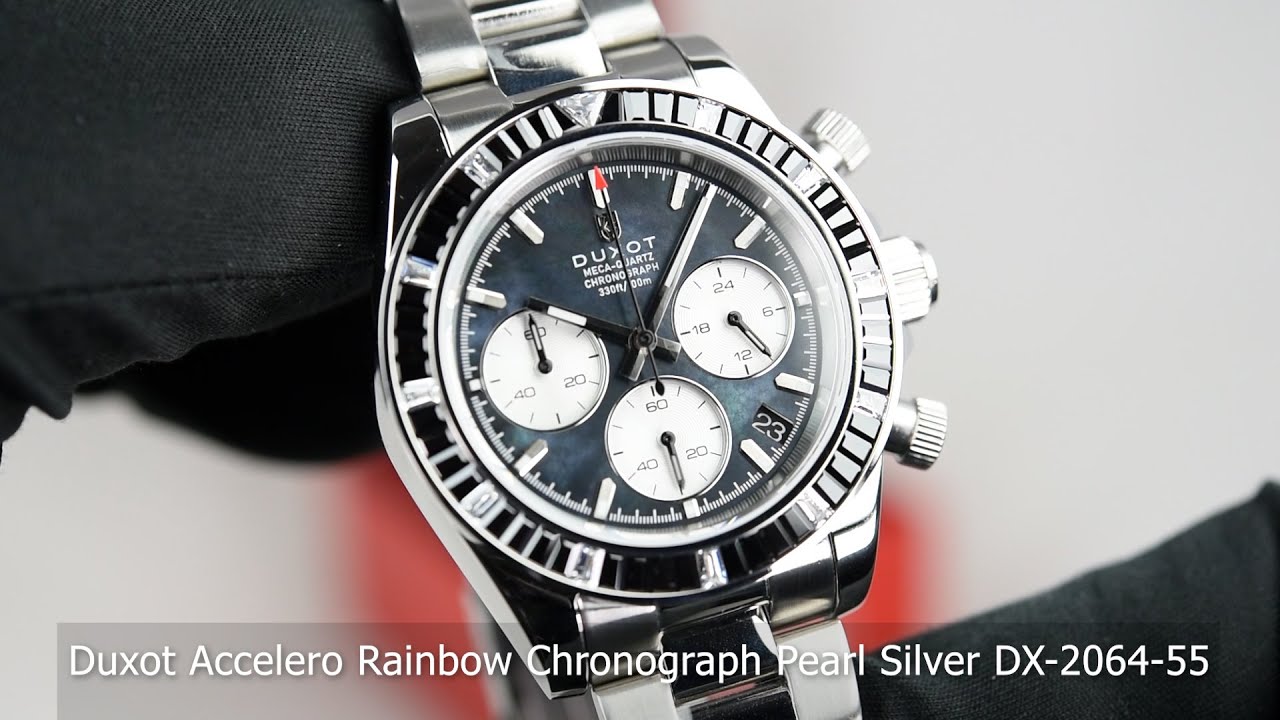 Duxot Accelero Rainbow Chronograph Pearl Silver DX-2064-55 Duxot Accelero Rainbow Chronograph Pearl Silver DX-2064-55