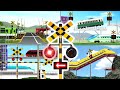 踏切カンカン総集編 #4　～電車と新幹線の交通整理編～ / Train &amp; Railroad Crossing All Anime #4 - Traffic Control -