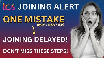 TCS Joining Letter for 2025 Batch: One Mistake = 6 Months Delay! Full Process After Offer Letter