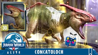 NEWLY BUFFED APEX CONCATOLOCH (JURASSIC WORLD ALIVE)