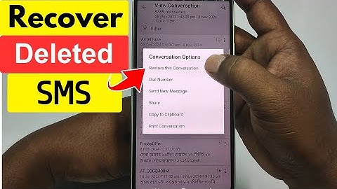 How to recover deleted Text Message / SMS in 2025