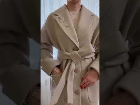 Как красиво завязать пояс на пальто!