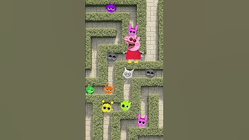 Peppa Pig Eats Only All Sprunki In Labyrinth #sprunki #animation #funny #shorts