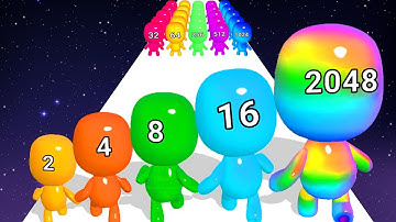 MAN RUNNER 2048 (Jelly Run 2048) in Max Level Gameplay Update JNMRE