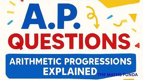 "Arithmetic Progression | Class 10th Important Questions for Board Exams"
