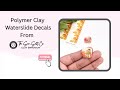 Tutorial The Sea Salt Co&#39;s waterslide decals for polymer clay.