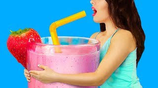 Миниатюрная и гигантская полезная еда / 8 идей Миниатюрная и гигантская полезная еда / 8 идей