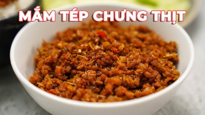 3. Các bước thực hiện món thịt rang mắm tép