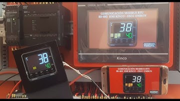 COMUNICACIÓN E5CC OMRON HMI KINCO POR MODBUS RTU RS-485