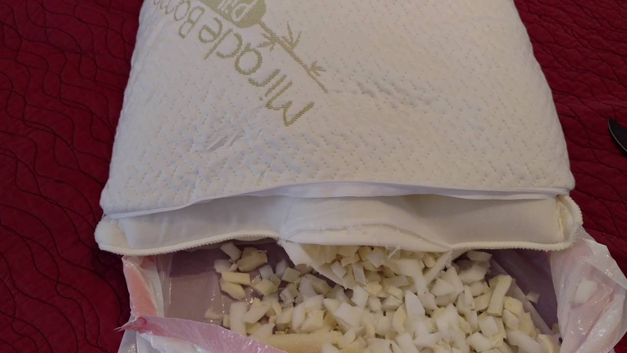 Bamboo pillow fix thickness - YouTube