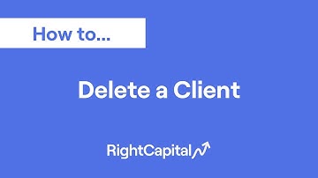 How To Delete a Client
