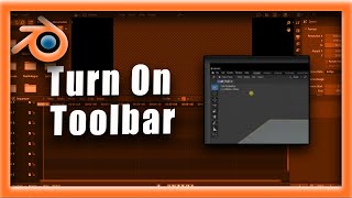 Blender Tutorial: How To Fix Or Turn On Toolbar In Blender